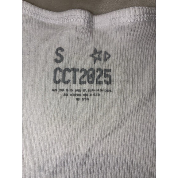 Beyonce Tank‎ Top Women's S White Rib Official Merch 2025 Cowboy Carter Tour NEW - Picture 3 of 8